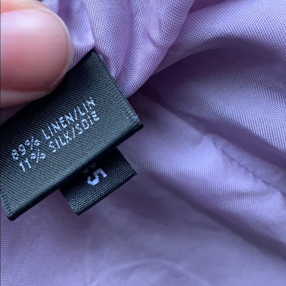 Lafayette 148 Linen & Silk Watercolor Blazer 6 - Picture 5 of 8